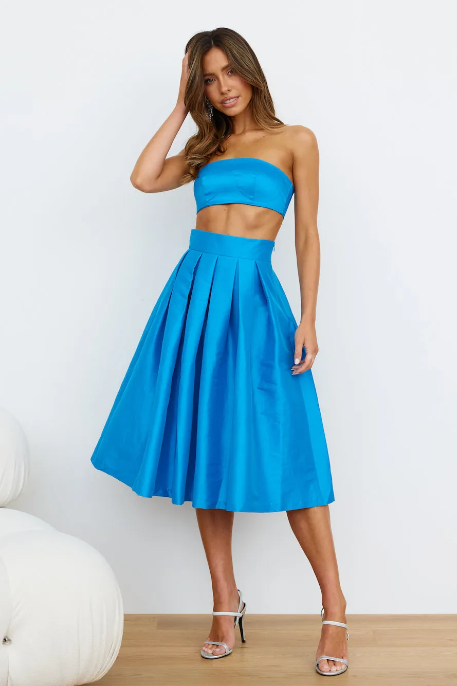 Siren Songs Midi Skirt Blue sold by Hello Molly product image thumbnail 4