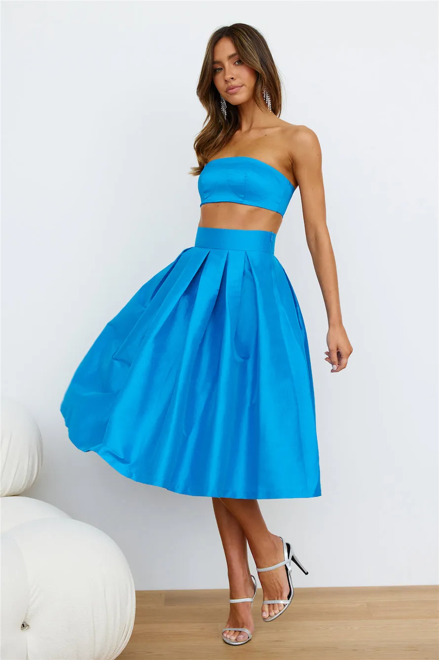 Siren Songs Midi Skirt Blue sold by Hello Molly product image thumbnail 3