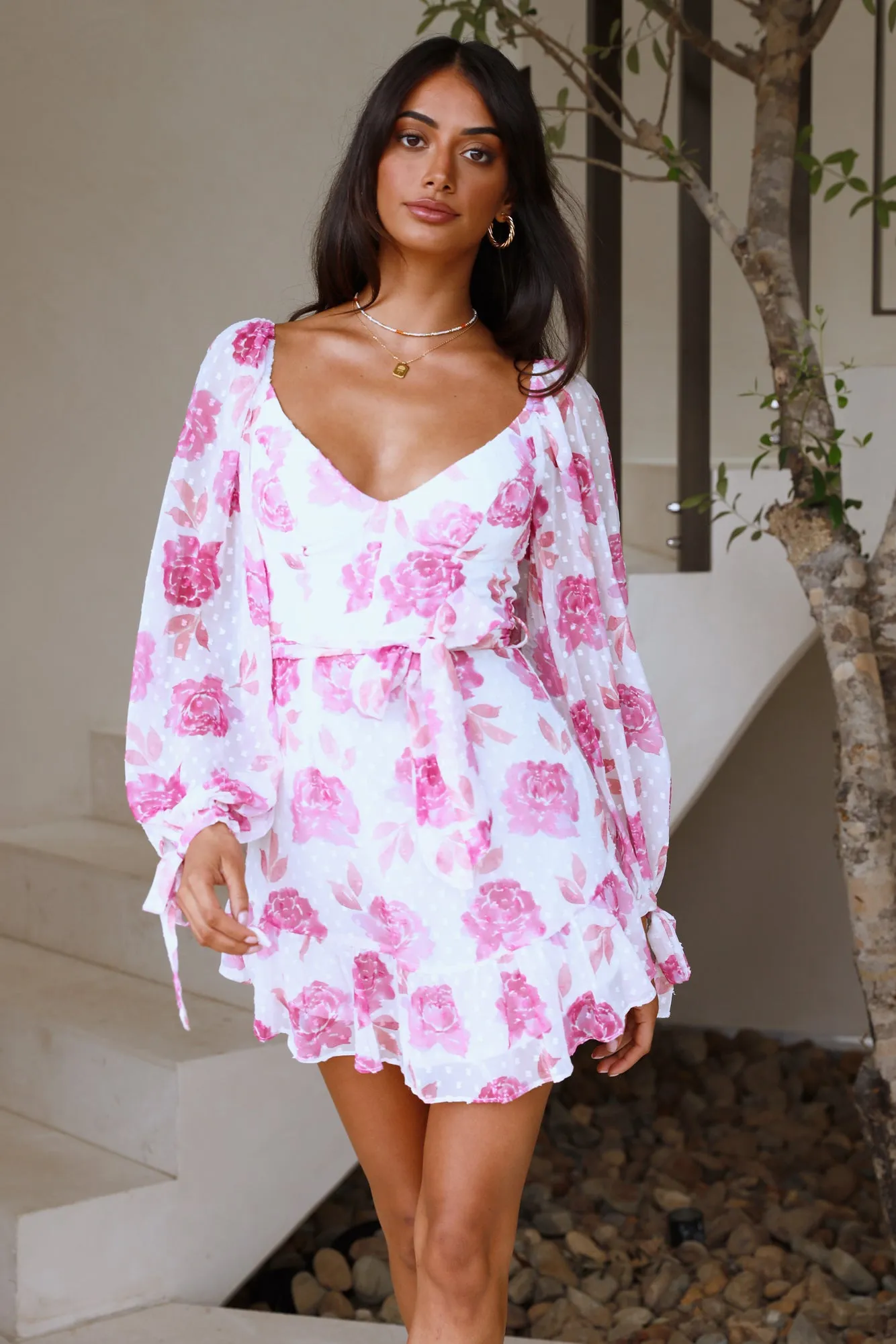 Flowery Road Dress Pink sold by Hello Molly product image thumbnail 4