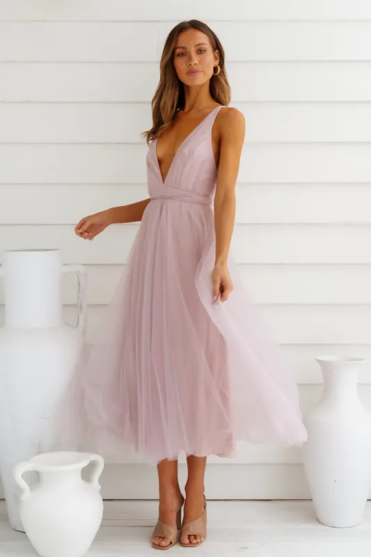 Summer Cinderella Midi Dress Lilac sold by Hello Molly