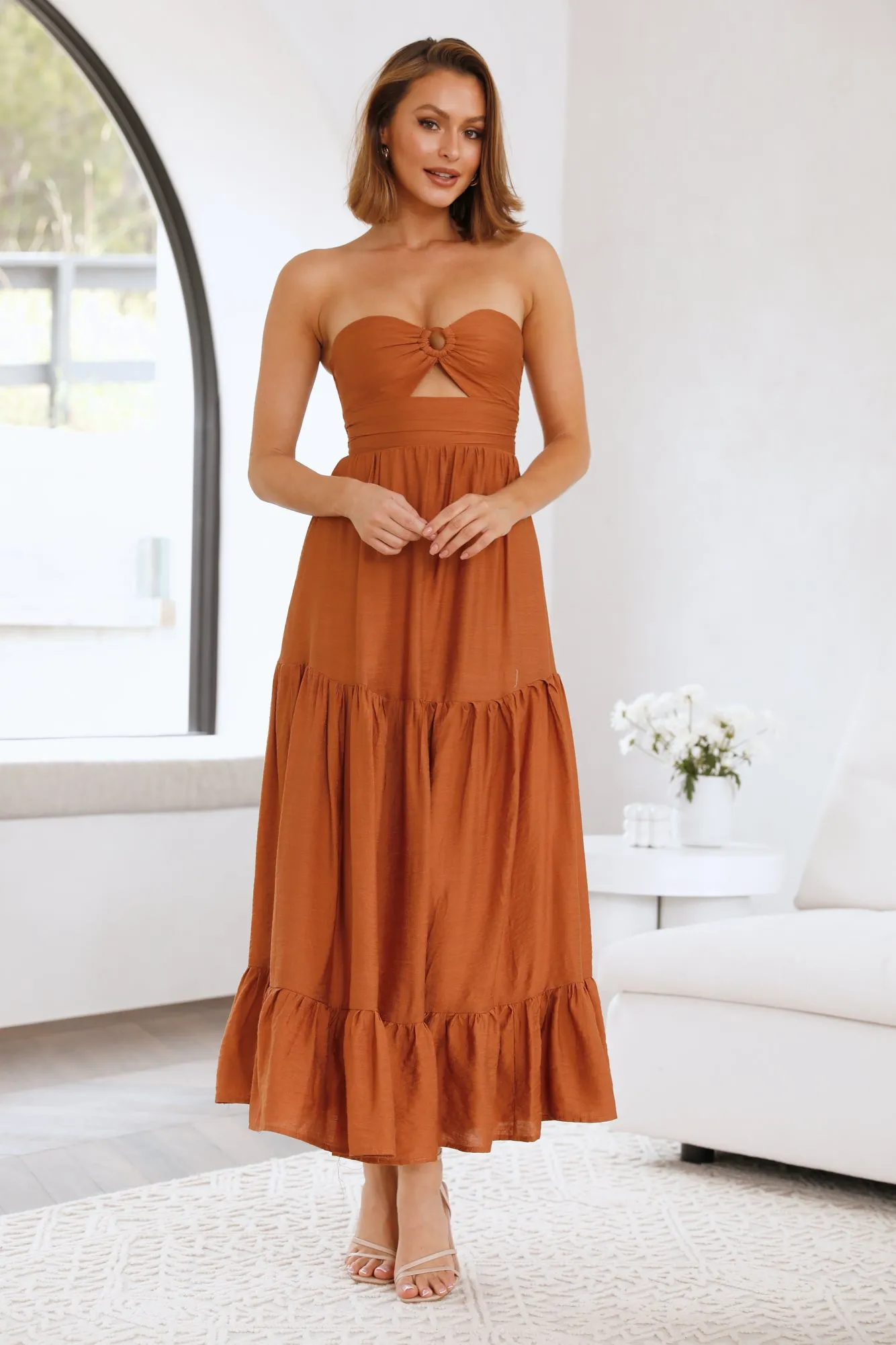 Desert Heart Maxi Dress Brown sold by Hello Molly product image thumbnail 4