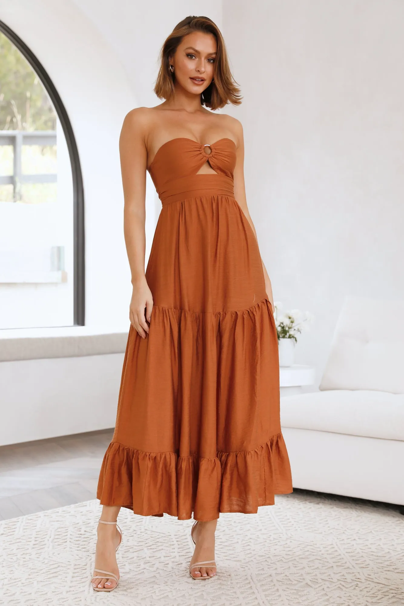 Desert Heart Maxi Dress Brown sold by Hello Molly product image thumbnail 2