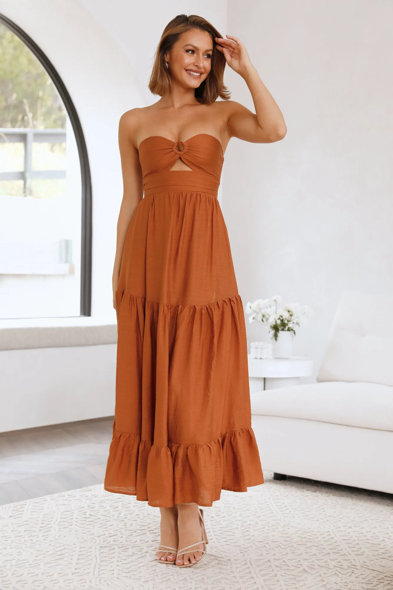 Desert Heart Maxi Dress Brown sold by Hello Molly product image thumbnail 3
