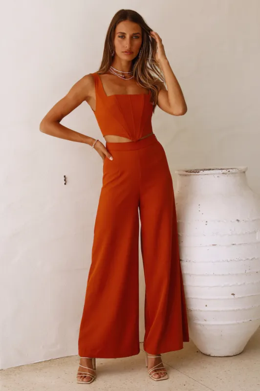 So Automatic Pants Rust sold by Hello Molly