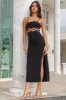 Highway Slide Midi Dress Black sold by Hello Molly