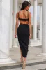 Highway Slide Midi Dress Black sold by Hello Molly