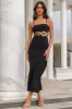 Highway Slide Midi Dress Black sold by Hello Molly