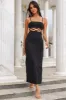 Highway Slide Midi Dress Black sold by Hello Molly