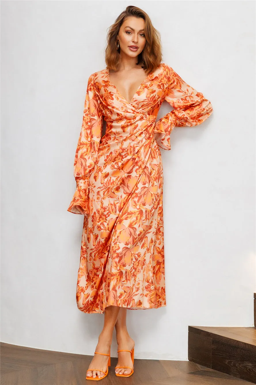 Hidden Card Maxi Dress Orange sold by Hello Molly product image thumbnail 3