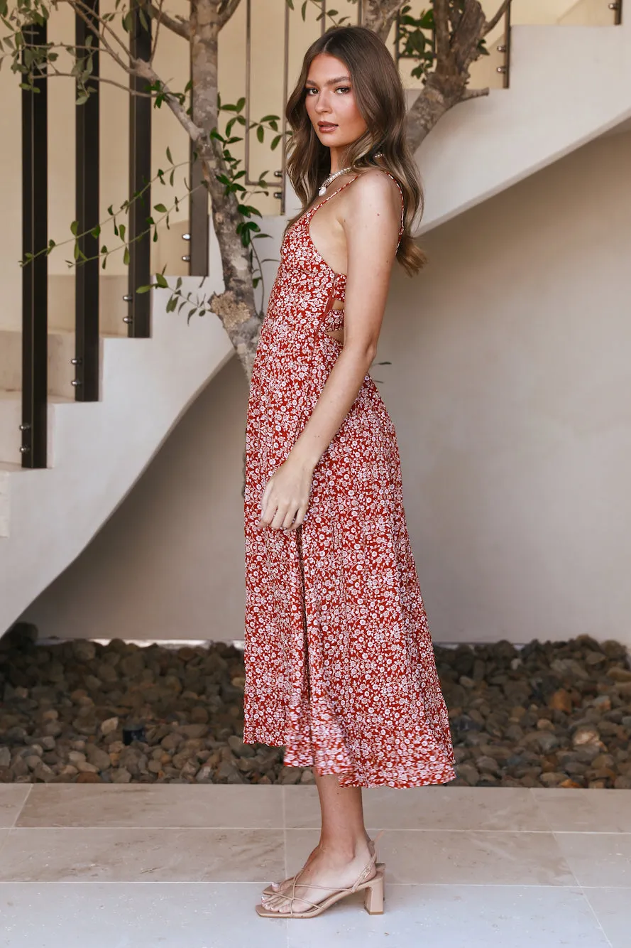 Sit Down Maxi Dress Rust sold by Hello Molly product image thumbnail 4