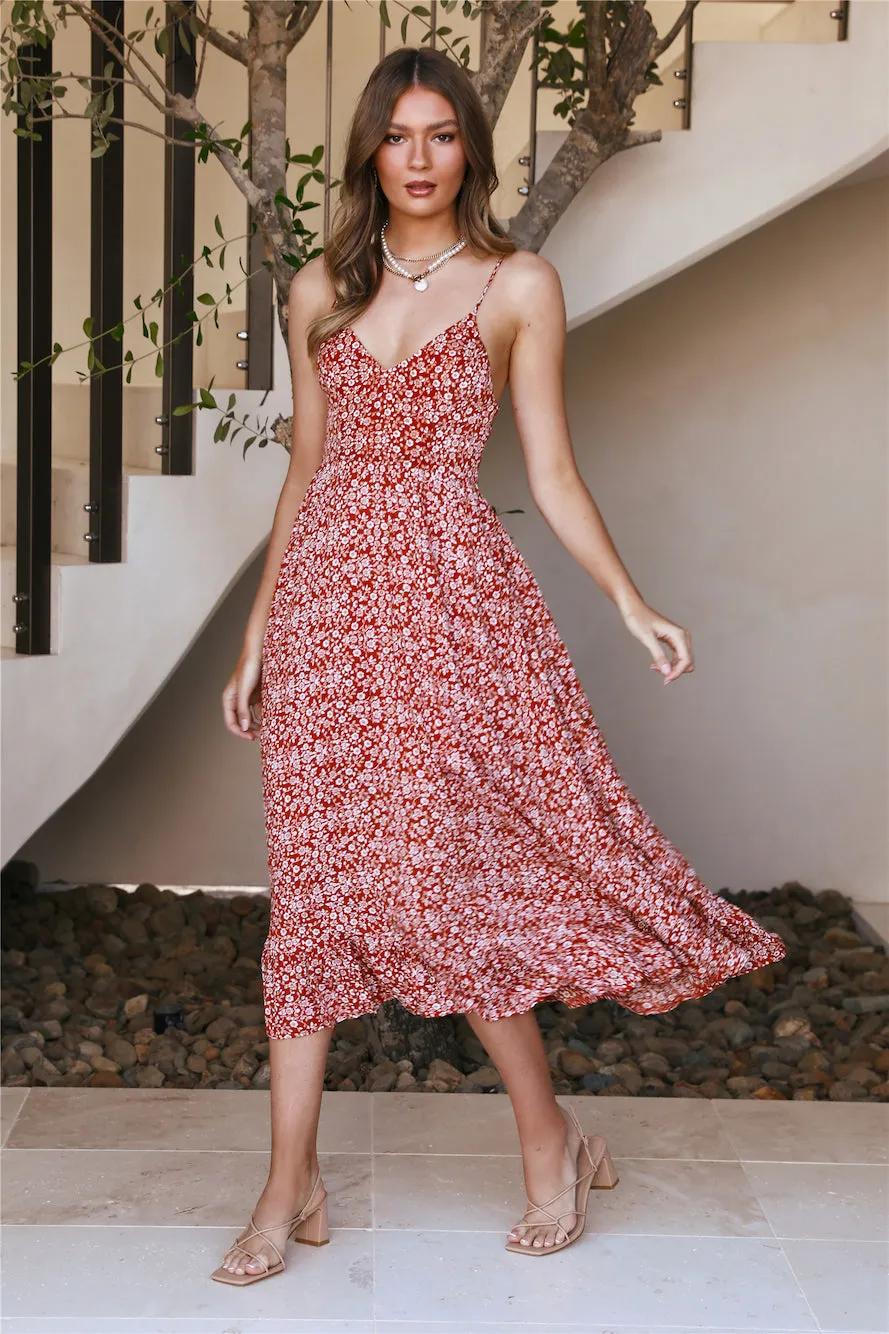Sit Down Maxi Dress Rust sold by Hello Molly product image thumbnail 2