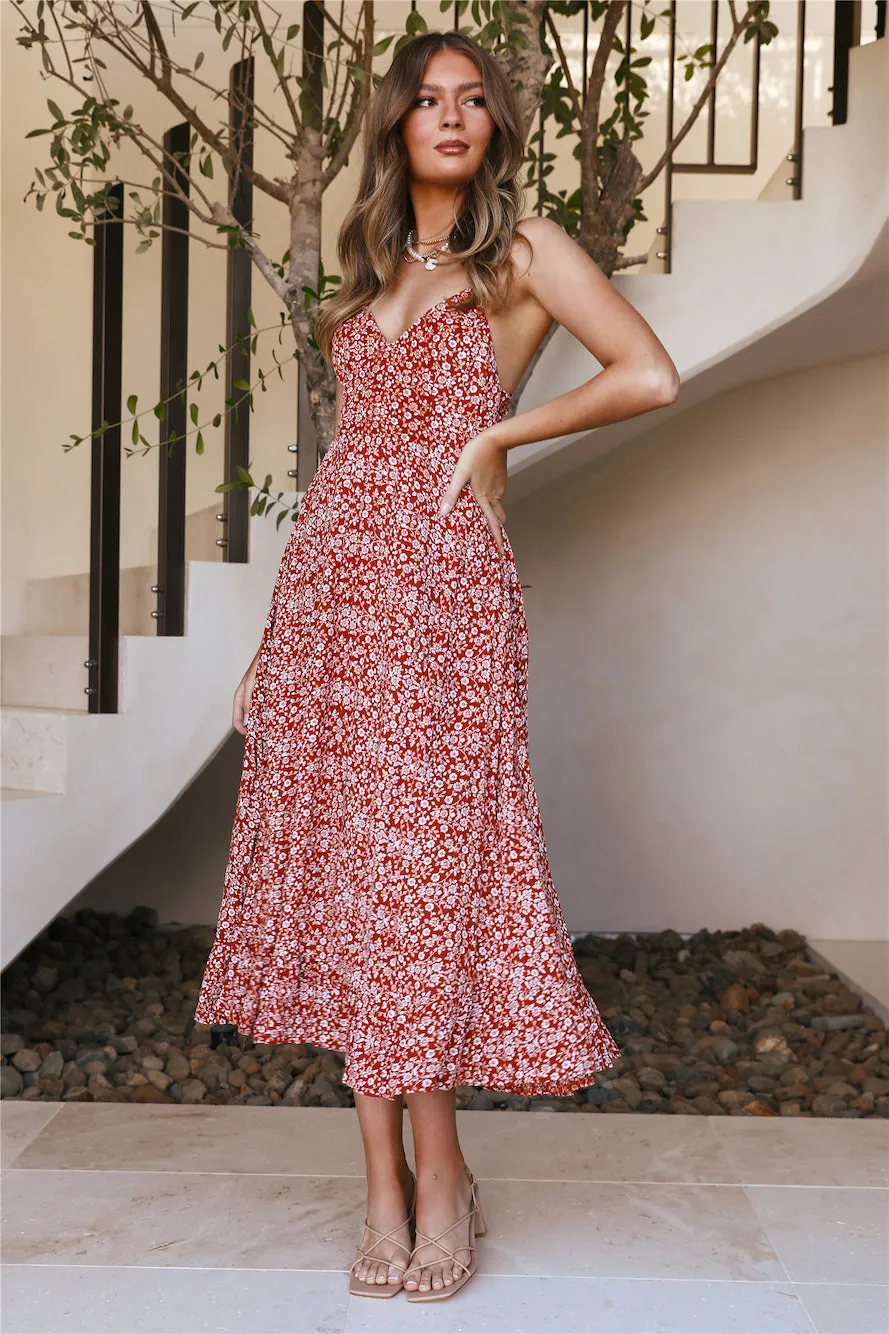 Sit Down Maxi Dress Rust sold by Hello Molly product image thumbnail 3