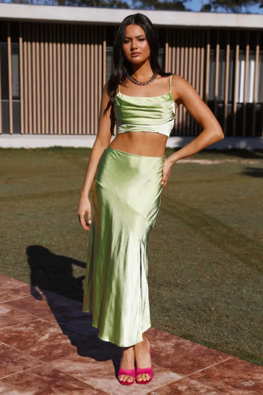 Chasing Heartbeats Crop Lime sold by Hello Molly