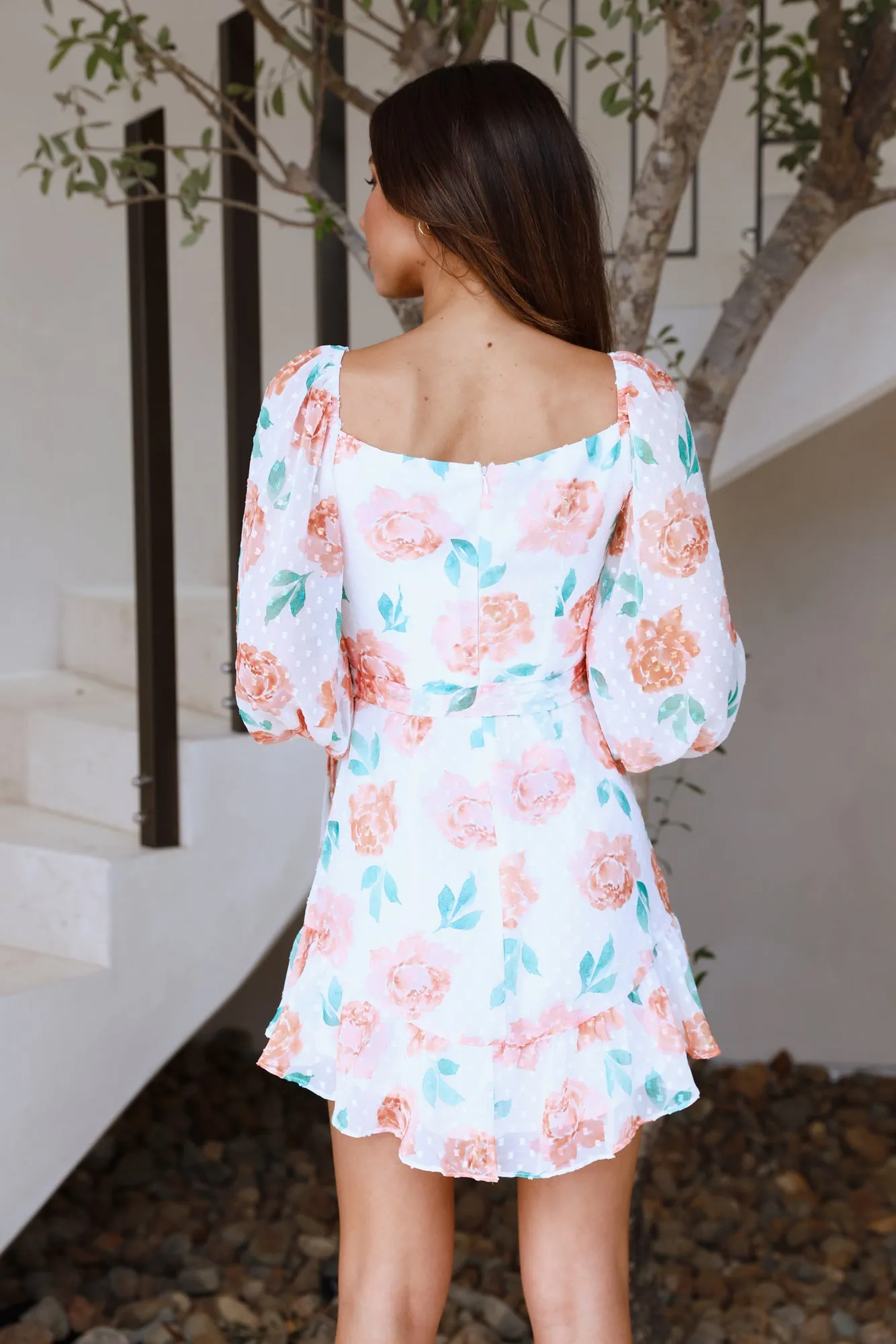 Flowery Road Dress Orange sold by Hello Molly product image thumbnail 4