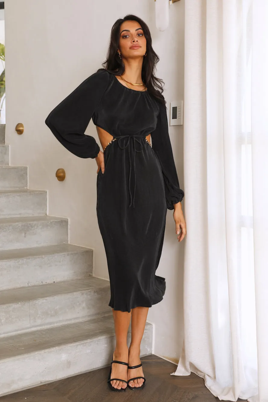 Love Me Not Midi Dress Black sold by Hello Molly product image thumbnail 4