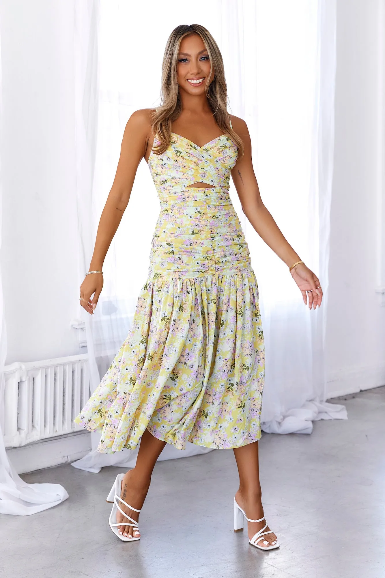 HELLO MOLLY Sun Risin Maxi Dress Yellow sold by Hello Molly product image thumbnail 2