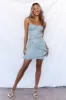 HELLO MOLLY Mimosa Time Dress Blue sold by Hello Molly