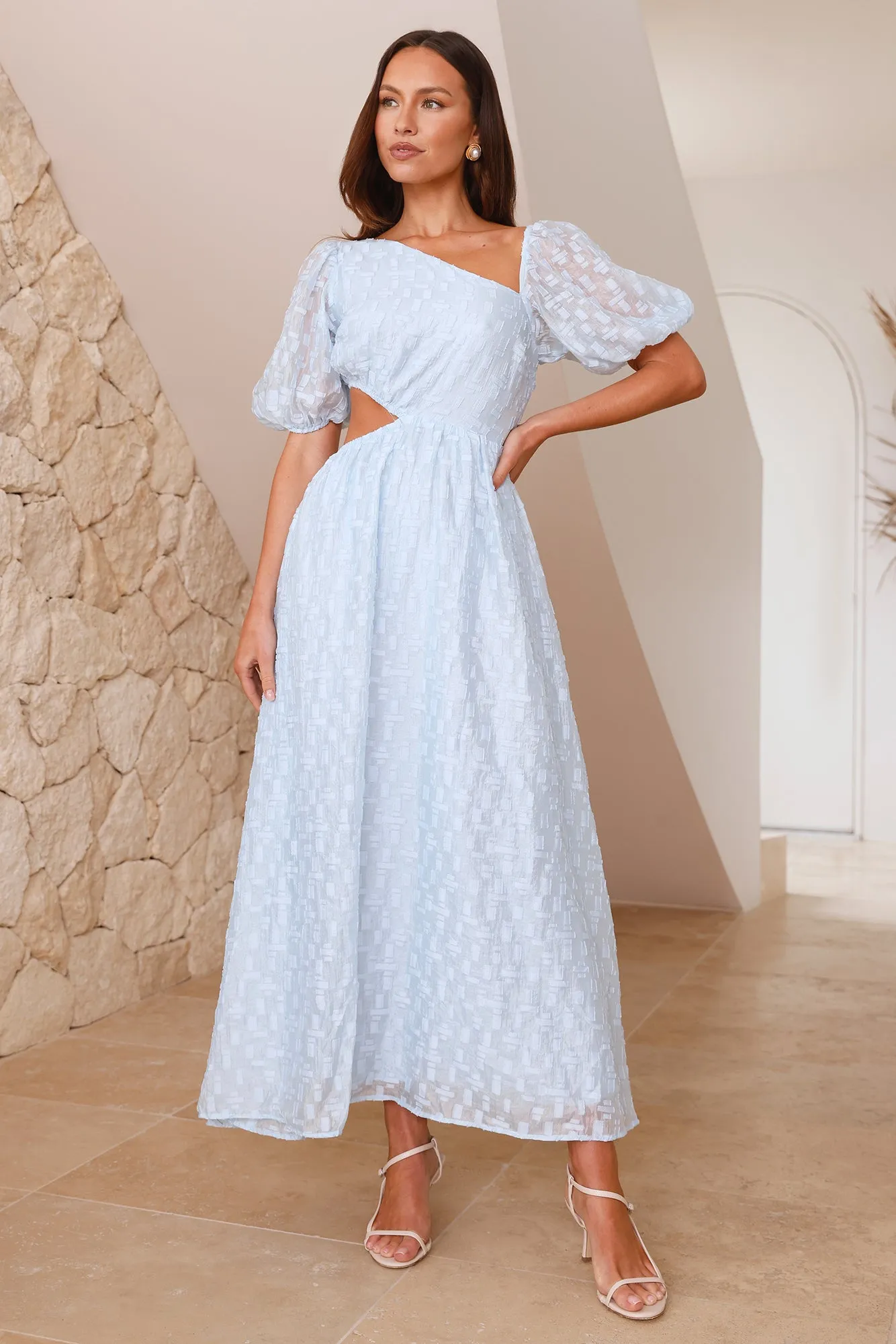 Luxe And Leisure Midi Dress Blue sold by Hello Molly product image thumbnail 3