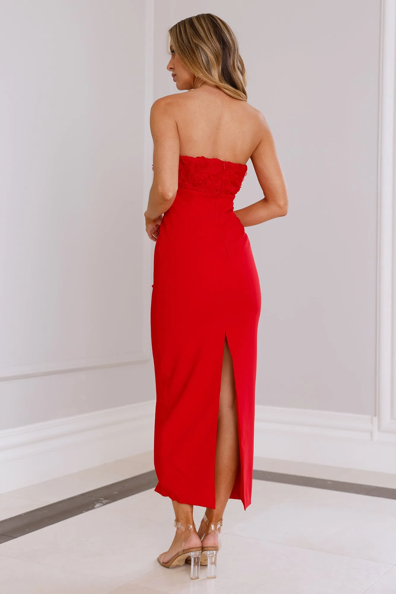 Lottie Midi Dress Red sold by Hello Molly product image thumbnail 4