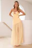 Formal Fabulousness Maxi Dress Yellow sold by Hello Molly