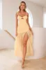 Formal Fabulousness Maxi Dress Yellow sold by Hello Molly