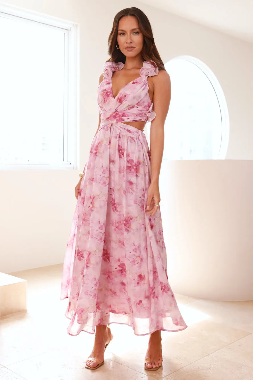 Floral Fantasyland Maxi Dress Purple sold by Hello Molly product image thumbnail 3