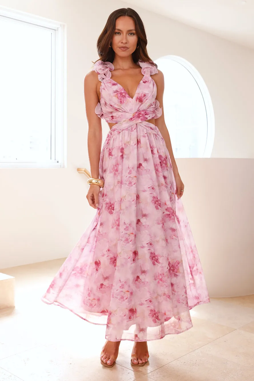 Floral Fantasyland Maxi Dress Purple sold by Hello Molly product image thumbnail 2