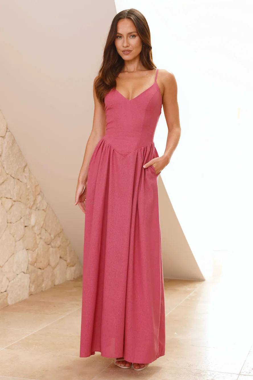 Zephy Maxi Dress Rose sold by Hello Molly