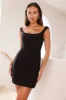 The Modern Muse Mini Dress Black sold by Hello Molly
