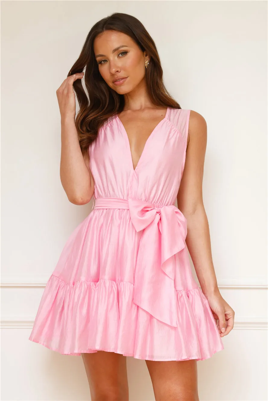 Stylish Sophistication Mini Dress Pink sold by Hello Molly product image thumbnail 3