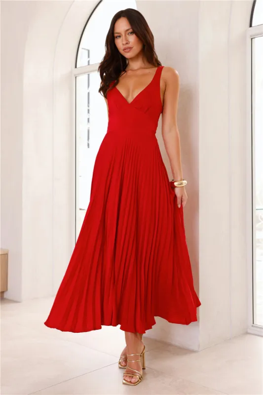 Dazzling Opulence Maxi Dress Red sold by Hello Molly