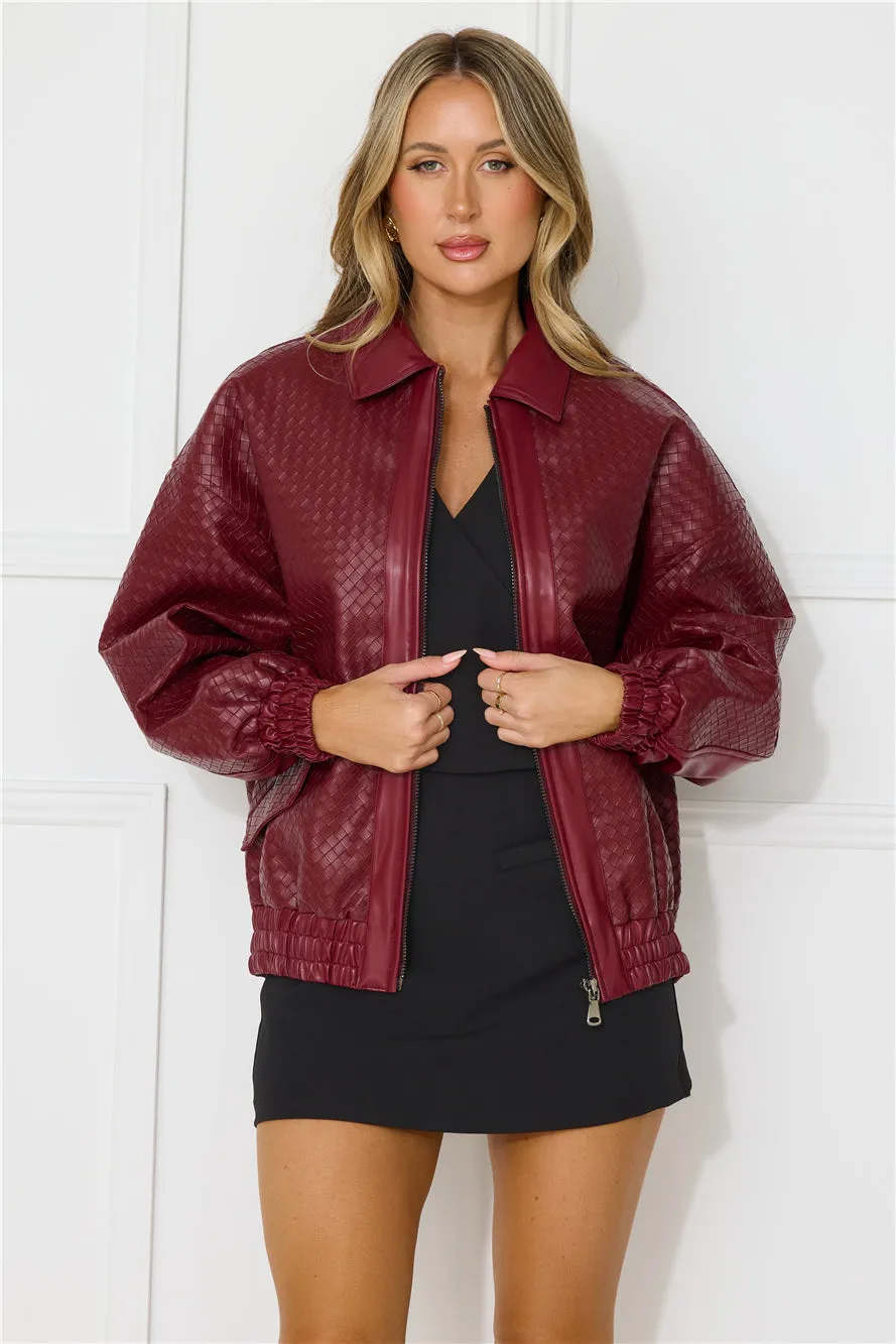 Kenny Bomber Dark Burgundy sold by Hello Molly product image thumbnail 2