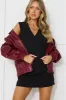Kenny Bomber Dark Burgundy sold by Hello Molly