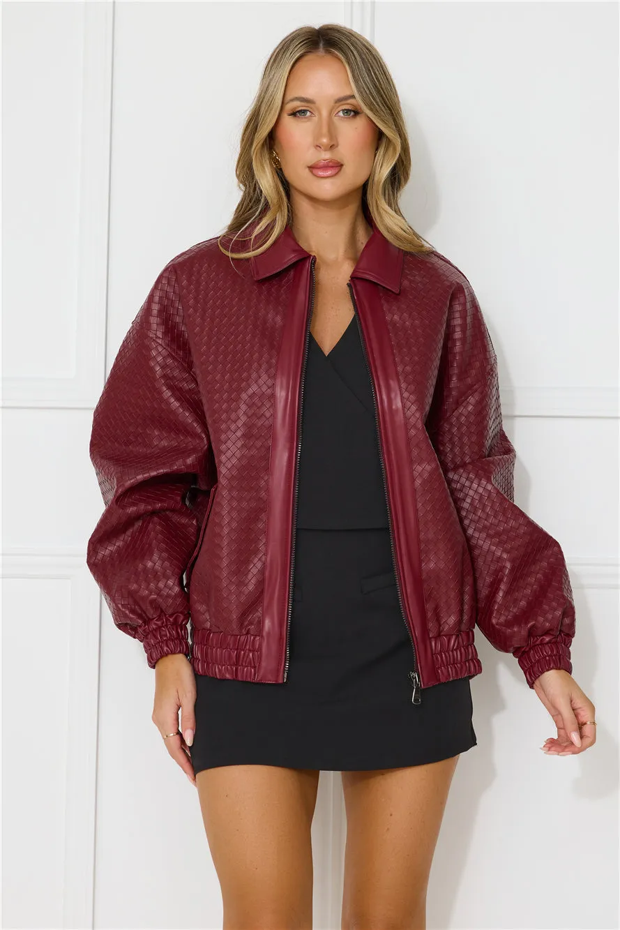 Kenny Bomber Dark Burgundy sold by Hello Molly product image thumbnail 4