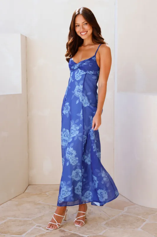 Spring Forward Maxi Dress Blue sold by Hello Molly
