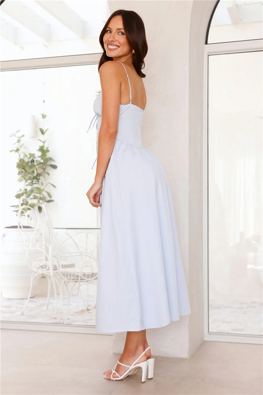 Beachside Joys Midi Dress Blue sold by Hello Molly product image thumbnail 4