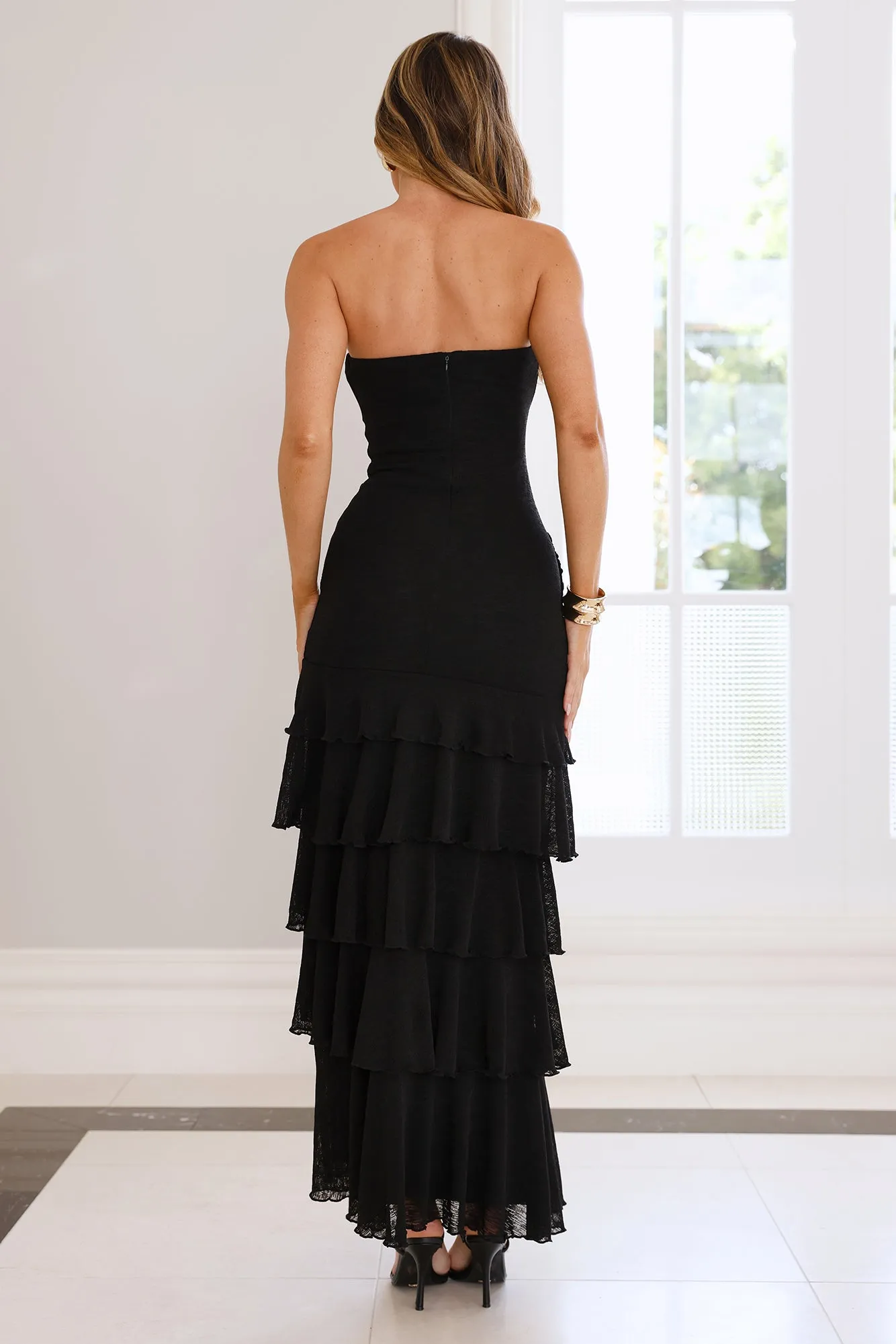 Lavish One Strapless Maxi Dress Black sold by Hello Molly product image thumbnail 4