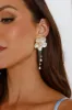 18k Gold Plated Florals Of Pearl Earrings Gold sold by Hello Molly