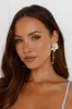 18k Gold Plated Florals Of Pearl Earrings Gold sold by Hello Molly