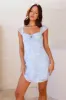 Velvet Skies Mini Dress Blue sold by Hello Molly