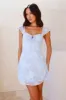 Velvet Skies Mini Dress Blue sold by Hello Molly