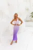 Sapphire Seascape Satin Maxi Dress Lilac sold by Hello Molly