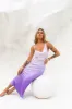 Sapphire Seascape Satin Maxi Dress Lilac sold by Hello Molly