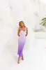 Sapphire Seascape Satin Maxi Dress Lilac sold by Hello Molly