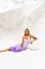 Sapphire Seascape Satin Maxi Dress Lilac sold by Hello Molly