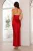 Admired By All Satin Halter Maxi Dress Red sold by Hello Molly