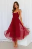 Fairy Vibes Midi Dress Wine sold by Hello Molly
