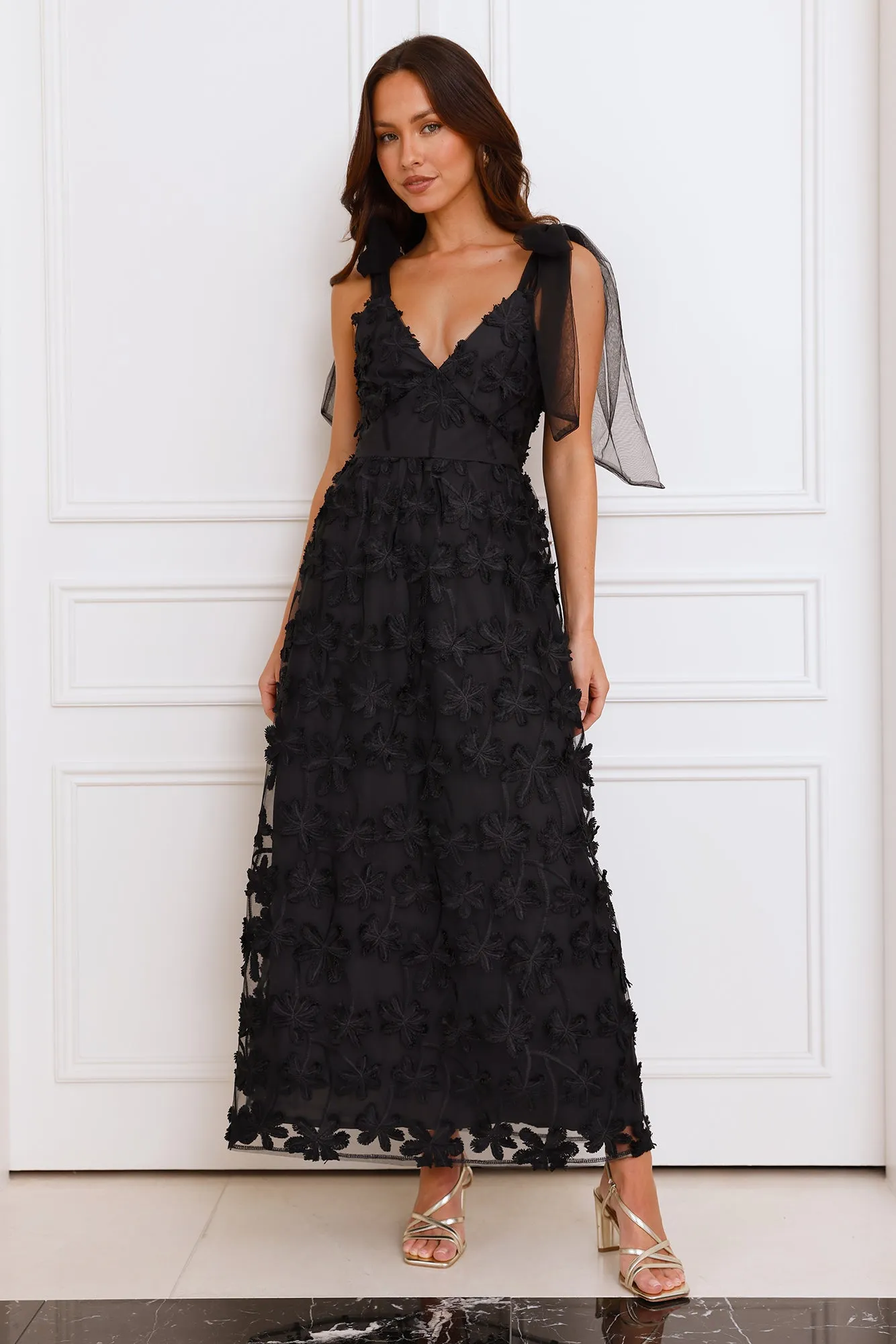 Distinguished Maxi Dress Black sold by Hello Molly product image thumbnail 4