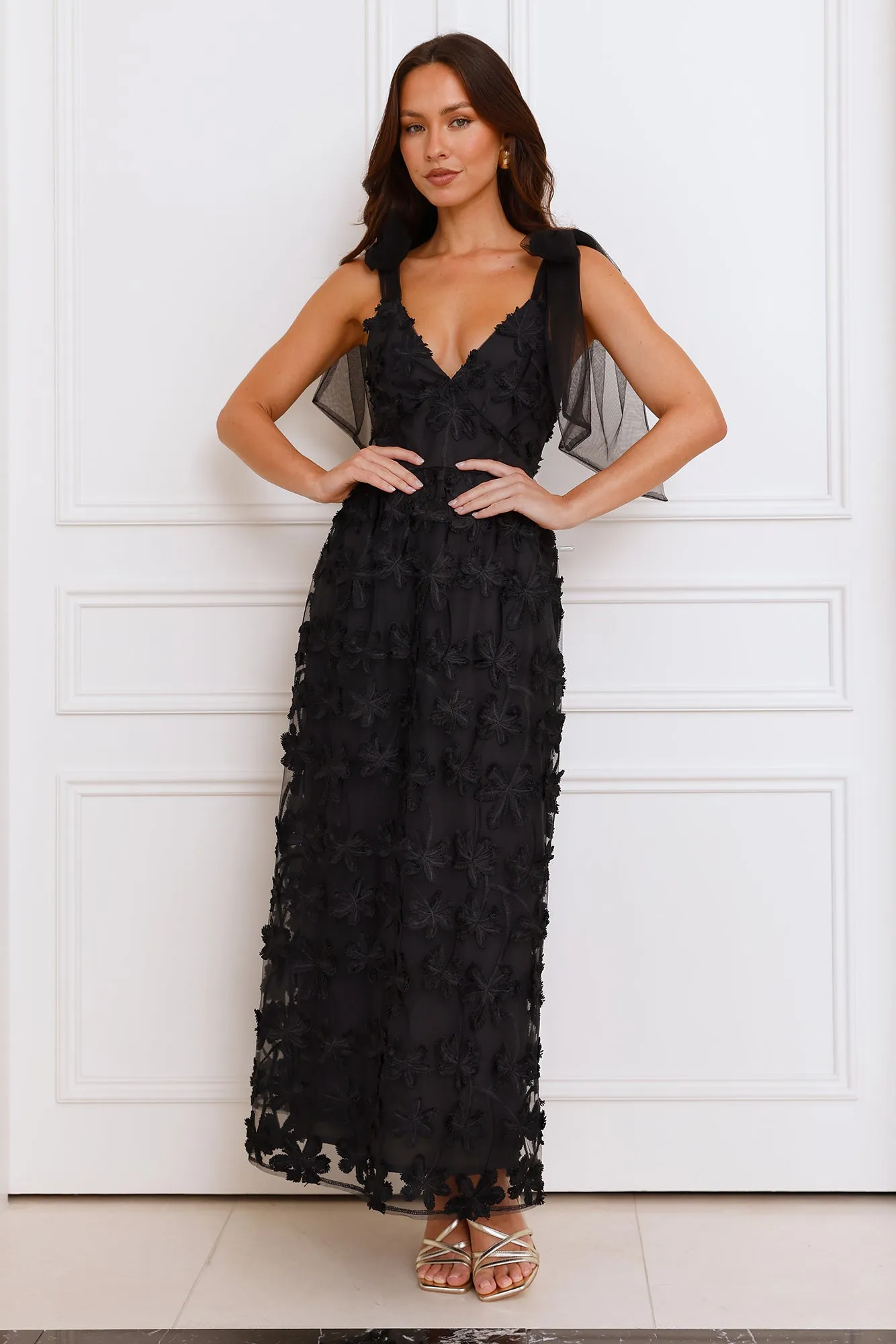 Distinguished Maxi Dress Black sold by Hello Molly