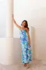 Surfside Escape Halter Maxi Dress Blue sold by Hello Molly